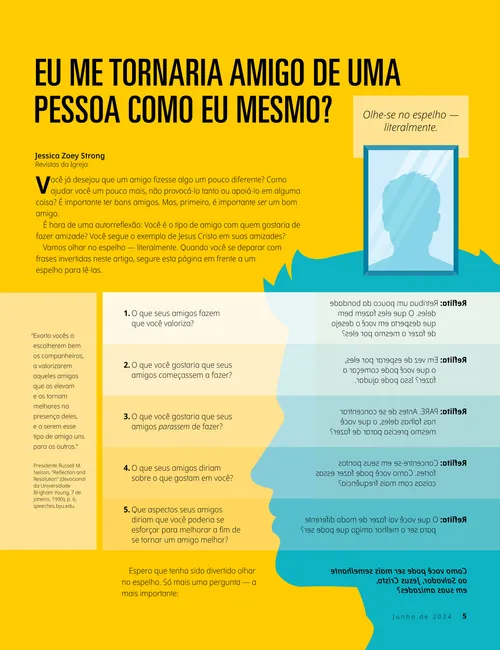 Eu me tornaria amigo de uma pessoa como eu?