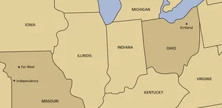 carte, Missouri à l’Ohio