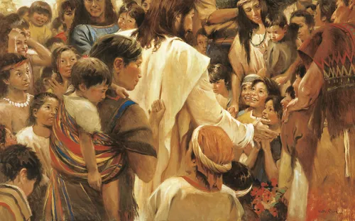 Christ appears to the Nephites