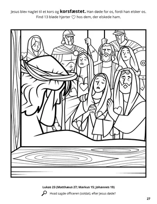 Jesus’s Crucifixion coloring page