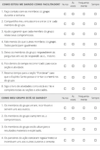 autoavaliação do facilitador