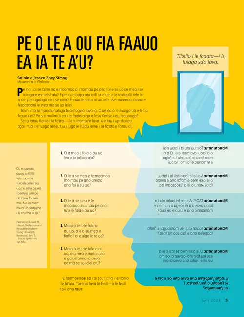 Pe o le a Ou Fia Faauo ea Ia te A’u?