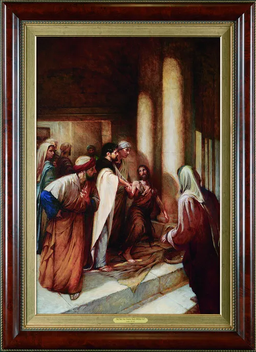 Peter and John with lame man