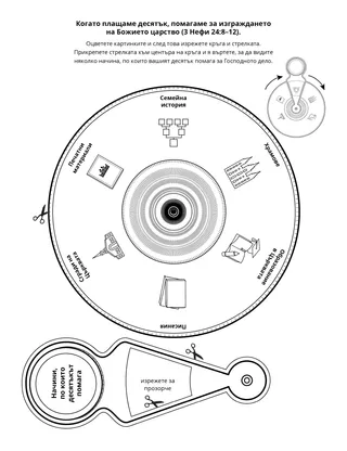 страница с материали за дейности: плащането на десятък изгражда Божието царство