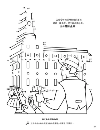 Nauvoo Temple Construction coloring page