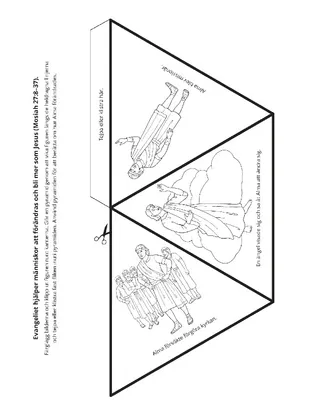 aktivitetssida: Evangeliet hjälper människor att förändras och bli mer som Jesus