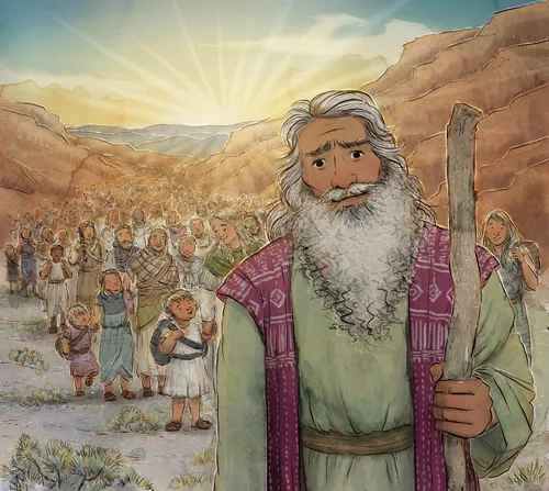 Moses leading the Israelites