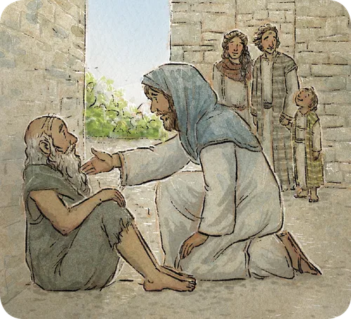Illustrations of scenes from the New Testament.