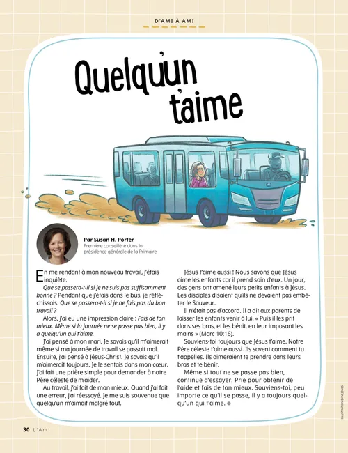 Page au format PDF représentant une femme assise dans un bus