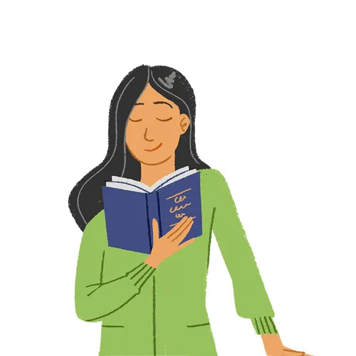 girl reading scriptures