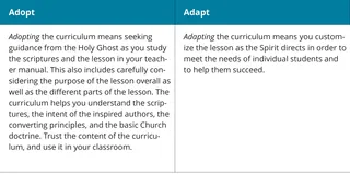 description of adopt versus adapt