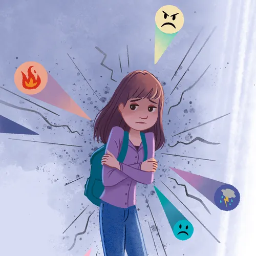 young woman experiencing negative emotions