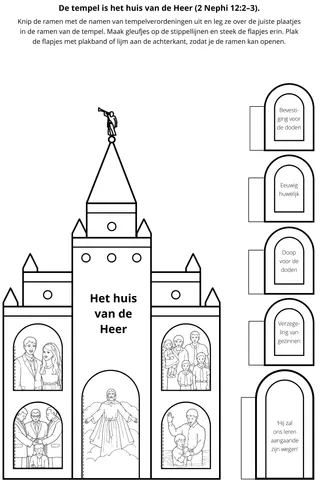 doe-pagina: de tempel is het huis des Heren