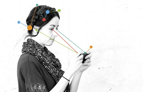 young adult woman on cell phone