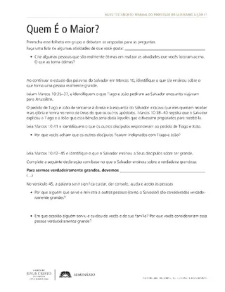 folheto, Quem É o Maior