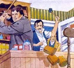 Mobs destroy Saints’ property