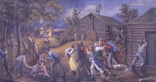 Saints running from mob