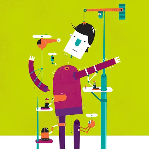 person being put together