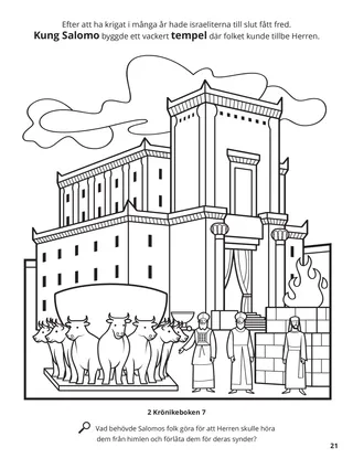 The Temple of Solomon coloring page