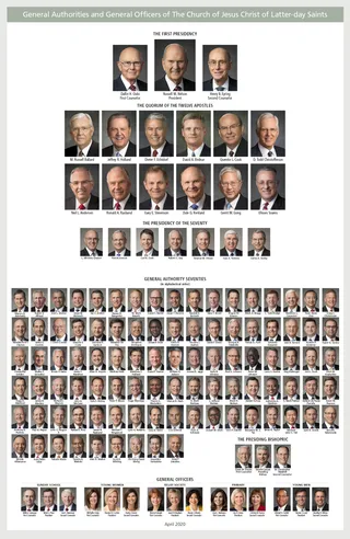 General Authority and General Officer chart