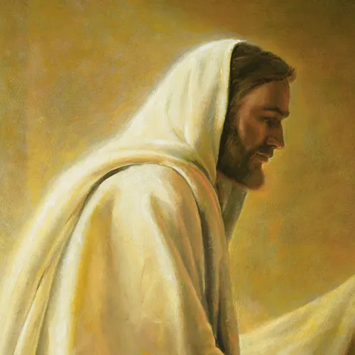 profile view of the Savior
