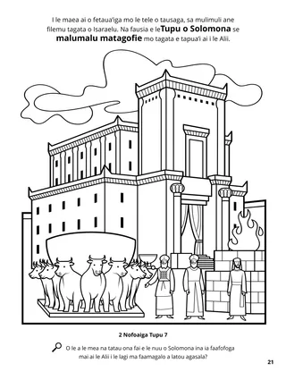 The Temple of Solomon coloring page