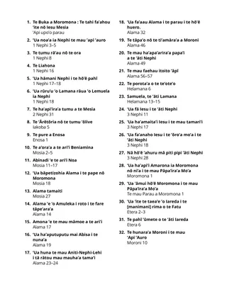 Table of Contents coloring page