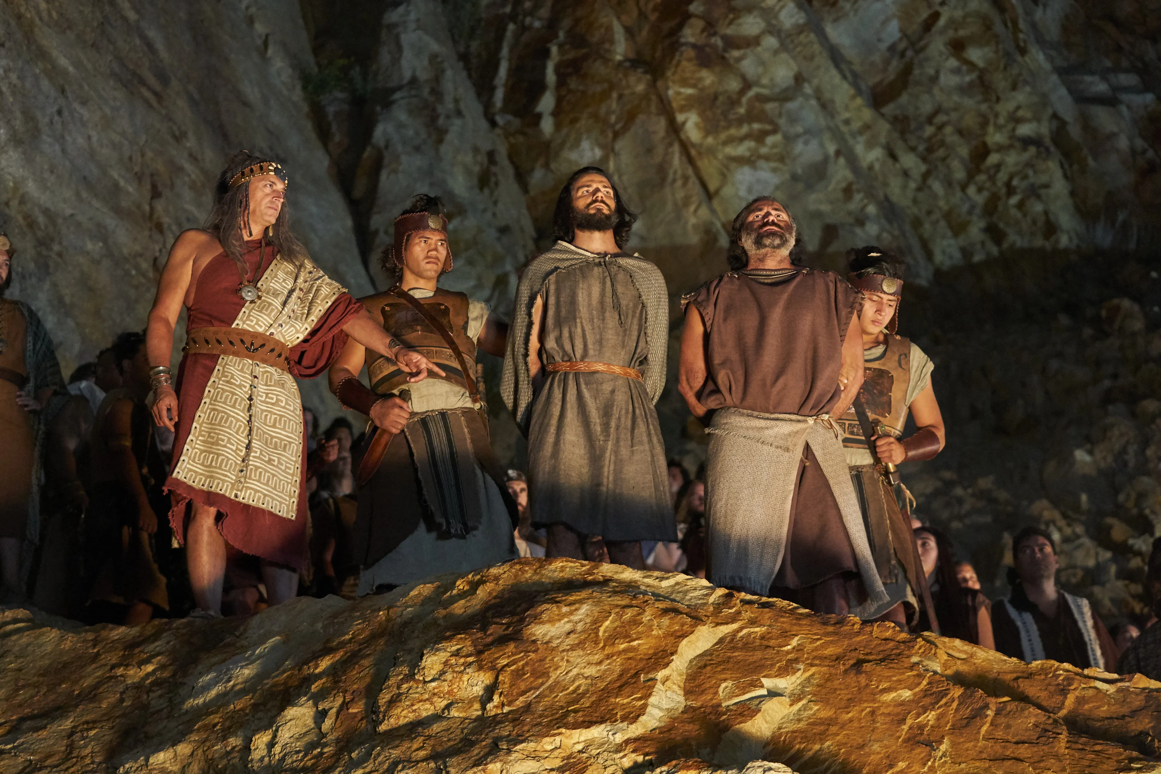 Alma the Younger and Amulek are forced to witness the burning of the believers in Ammonihah.