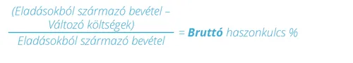 bruttó haszonkulcs kiszámolása