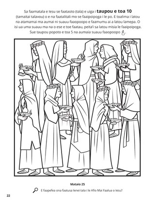 The Ten Virgins coloring page