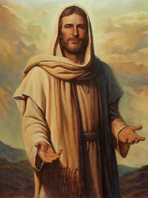 Christ with hands outstretched