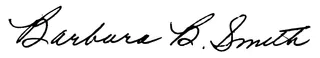 Barbara B. Smith’s signature