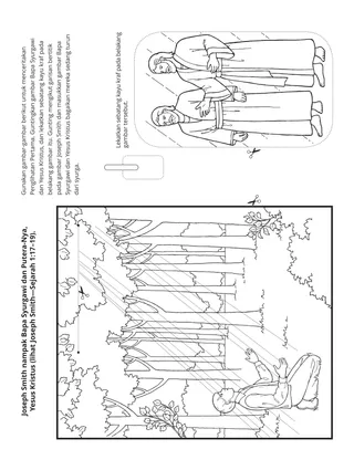 Halaman aktiviti: Joseph Smith nampak Bapa Syurgawi dan Yesus Kristus