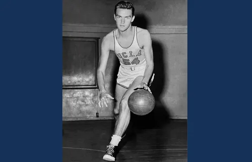 Don Bragg as a basketball player