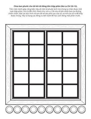 Trang sinh hoạt cho Hội Thiếu Nhi: Chúa ban phước cho tôi khi tôi đóng tiền thập phân