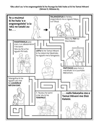 peesi ʻekitivitī ʻa e Palaimelí: ʻoku akoʻi au ʻe he ongoongoleleí ki he founga ke u toe foki ai ki he Tamai Hēvaní