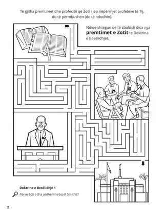 Doctrine, Covenants, and Commandments coloring page