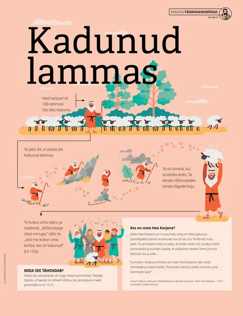 Plakat: „Kadunud lammas”