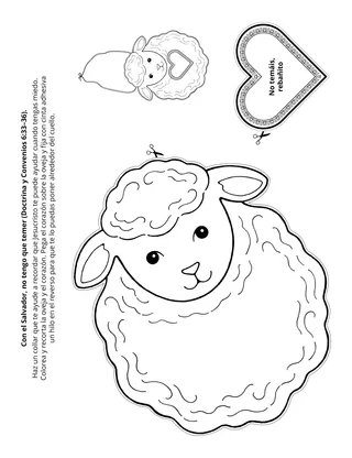 Hoja de actividades: Jesús me puede ayudar cuando sienta temor