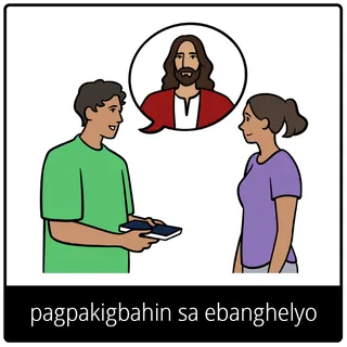 pagpakigbahin sa ebanghelyo nga simbolo sa ebanghelyo