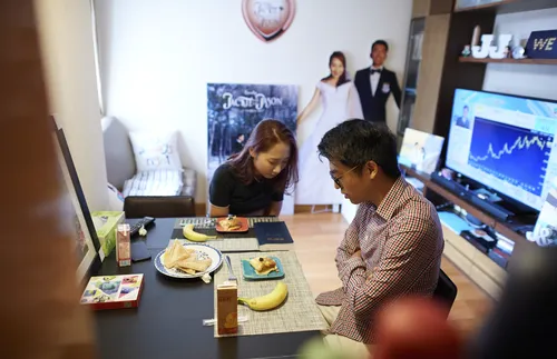 Jason and Jackie praying