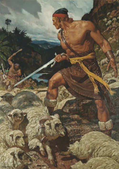 Ammon Defends the Flocks of King Lamoni