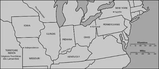 carte du nord-est des États-Unis