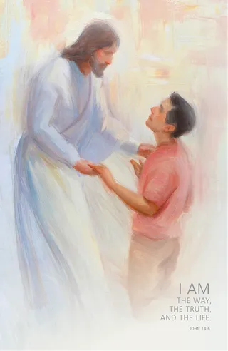 Asian male with Jesus