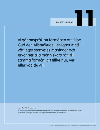Pdf med affisch om en trosartikel