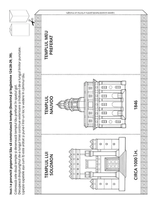 Pagină cu activități pentru copii.