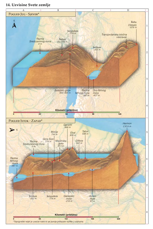 Biblijska zemljopisna karta 14