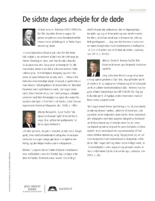 handout, Latter-day Work for the Dead