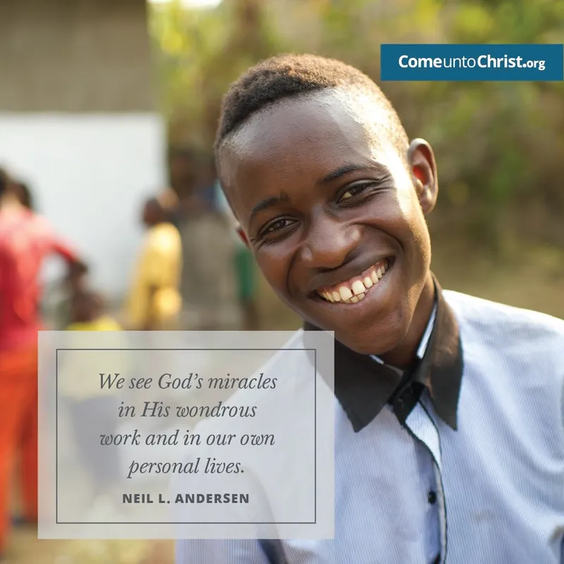 We see God's miracles in His wondrous work and in our own personal lives