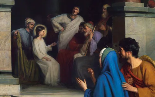 young Jesus at temple